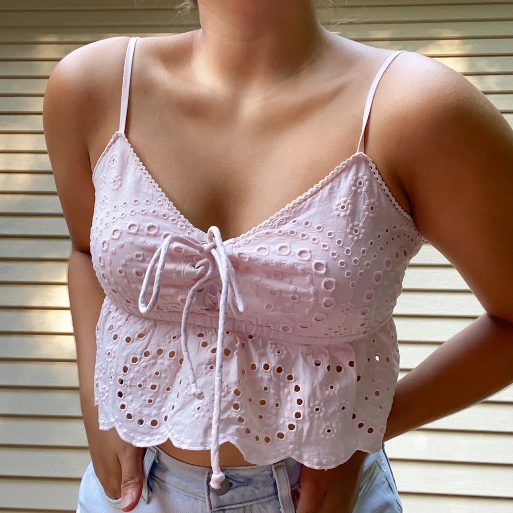 ON HOLD FOR NOW Super cute light pink tank top  🌸